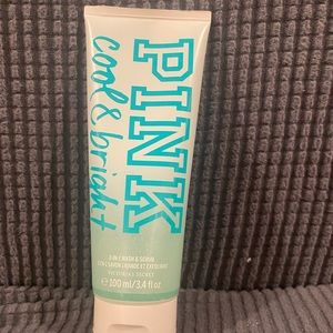 PINK 2-in-1 wash and scrub